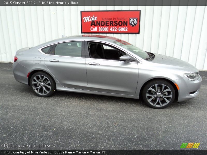 Billet Silver Metallic / Black 2015 Chrysler 200 C