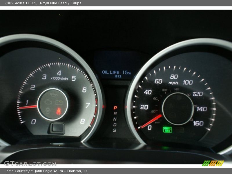 Royal Blue Pearl / Taupe 2009 Acura TL 3.5