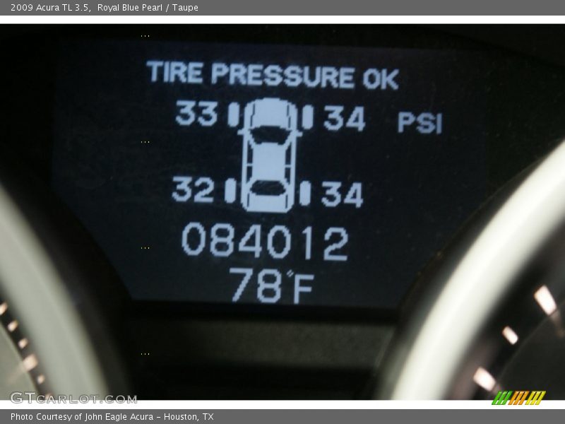 Royal Blue Pearl / Taupe 2009 Acura TL 3.5
