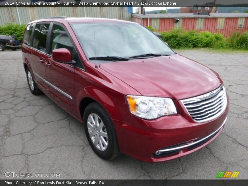 Deep Cherry Red Crystal Pearl / Black/Light Graystone 2014 Chrysler Town & Country Touring