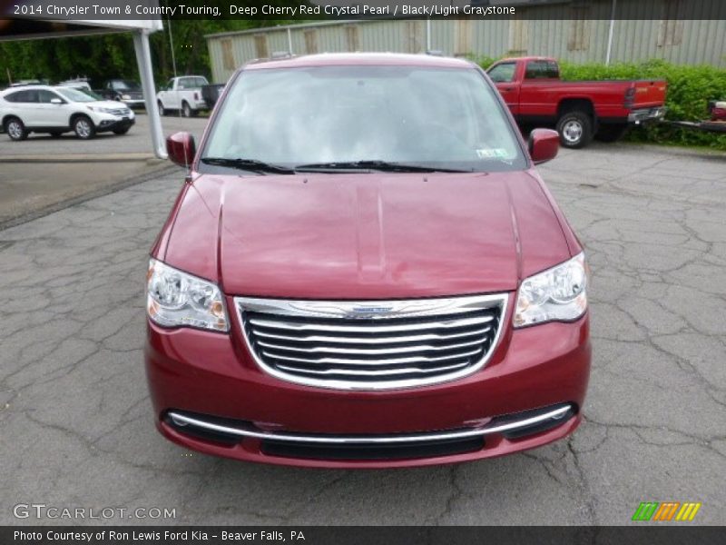 Deep Cherry Red Crystal Pearl / Black/Light Graystone 2014 Chrysler Town & Country Touring