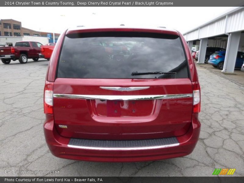 Deep Cherry Red Crystal Pearl / Black/Light Graystone 2014 Chrysler Town & Country Touring