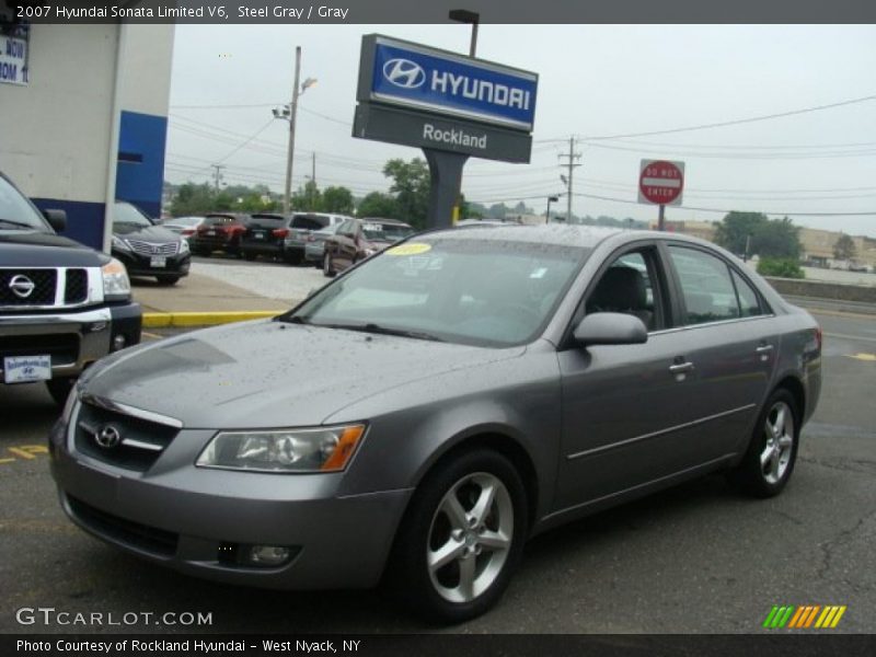 Steel Gray / Gray 2007 Hyundai Sonata Limited V6