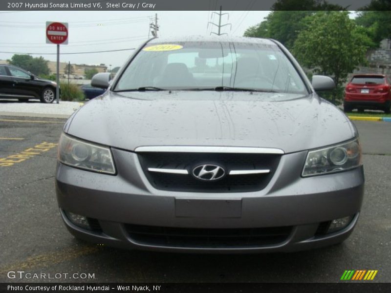 Steel Gray / Gray 2007 Hyundai Sonata Limited V6