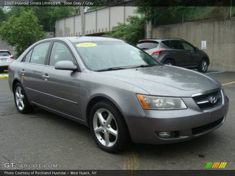 Steel Gray / Gray 2007 Hyundai Sonata Limited V6