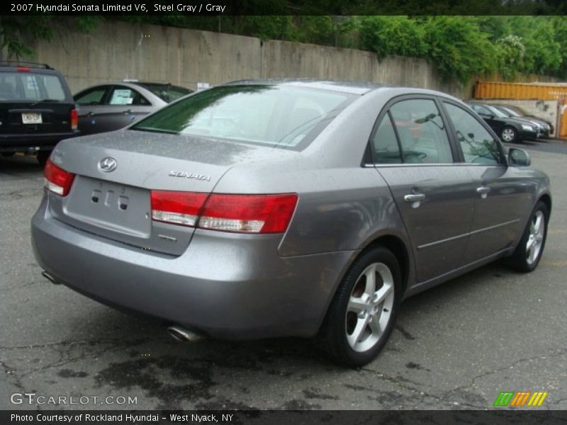 Steel Gray / Gray 2007 Hyundai Sonata Limited V6