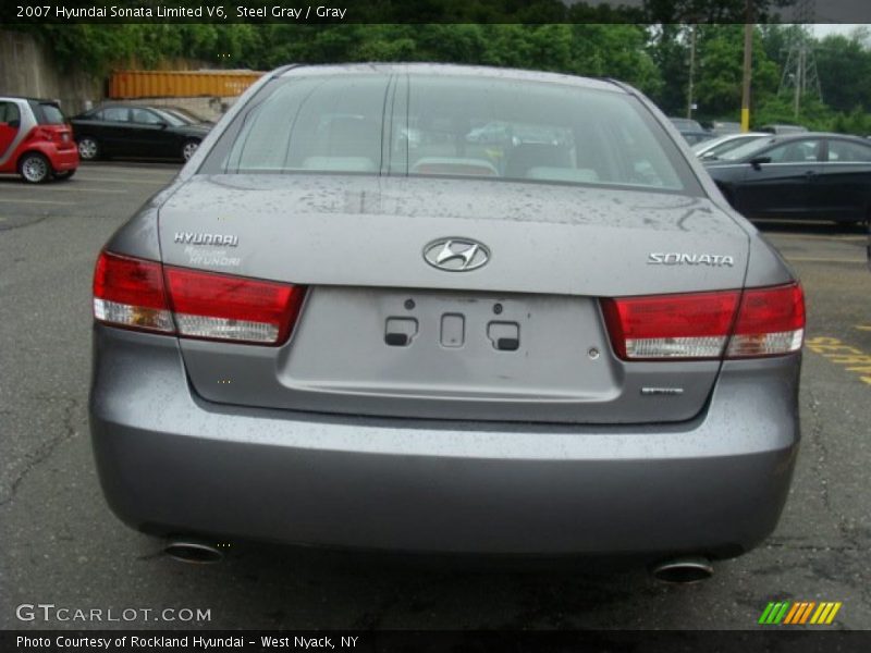 Steel Gray / Gray 2007 Hyundai Sonata Limited V6