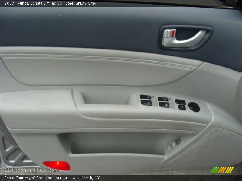 Steel Gray / Gray 2007 Hyundai Sonata Limited V6