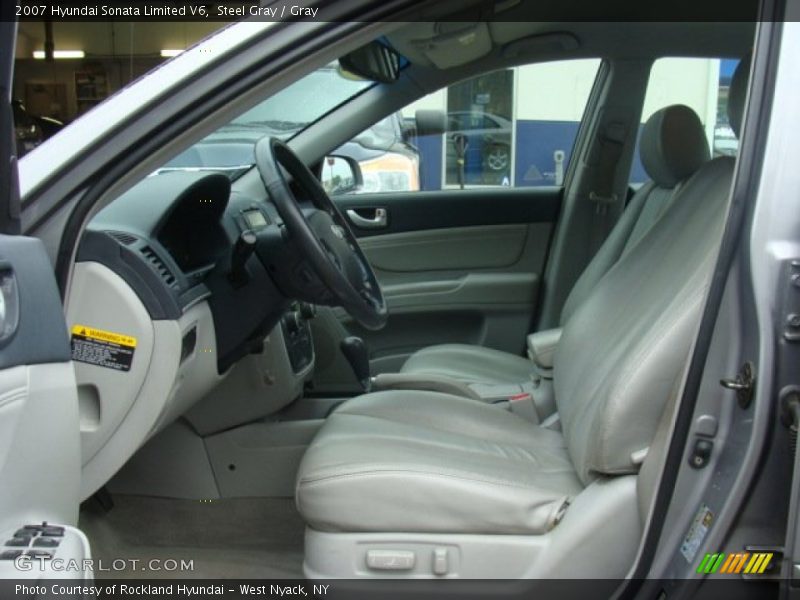 Steel Gray / Gray 2007 Hyundai Sonata Limited V6