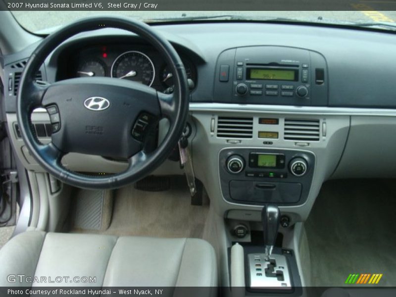 Steel Gray / Gray 2007 Hyundai Sonata Limited V6