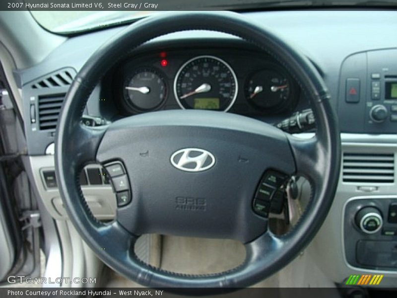 Steel Gray / Gray 2007 Hyundai Sonata Limited V6