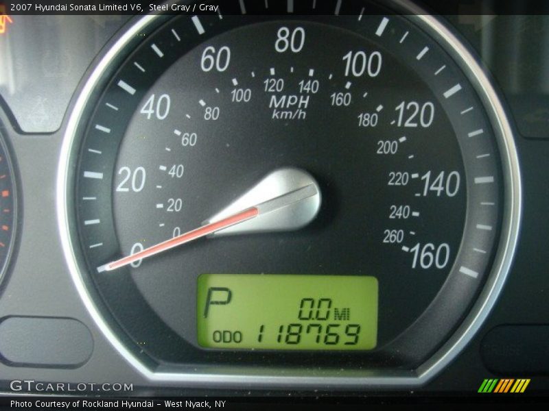 Steel Gray / Gray 2007 Hyundai Sonata Limited V6