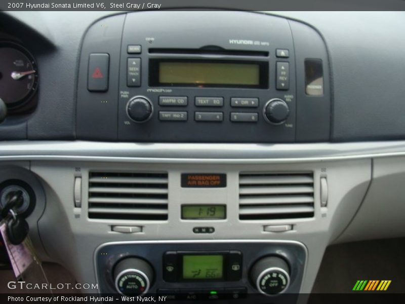 Steel Gray / Gray 2007 Hyundai Sonata Limited V6