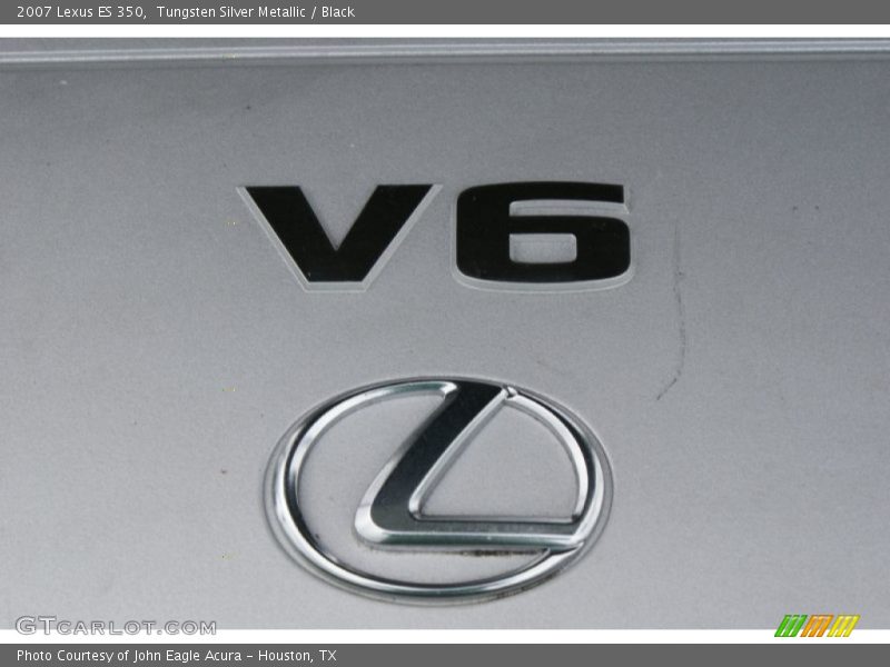 Tungsten Silver Metallic / Black 2007 Lexus ES 350