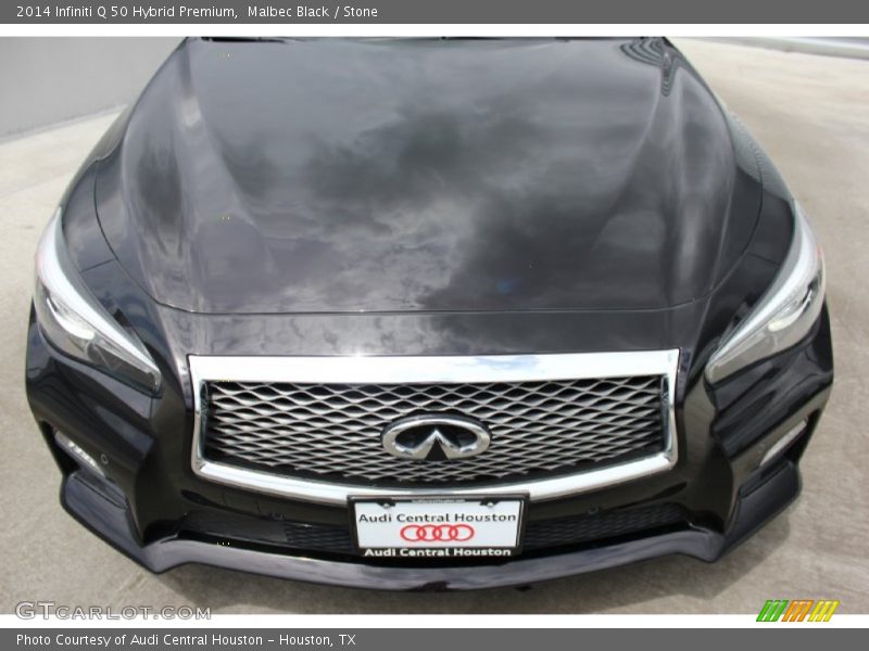 Malbec Black / Stone 2014 Infiniti Q 50 Hybrid Premium