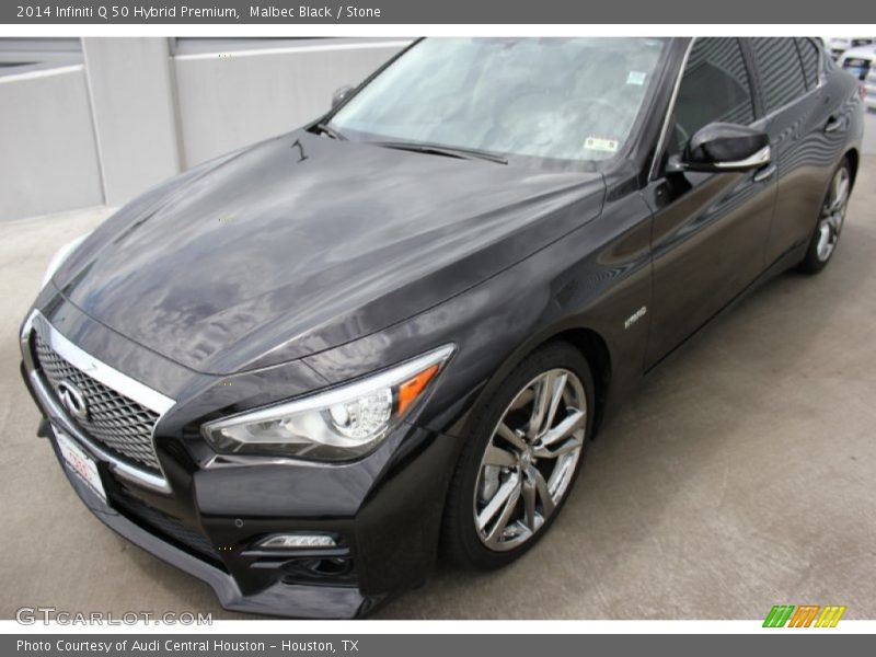 Malbec Black / Stone 2014 Infiniti Q 50 Hybrid Premium