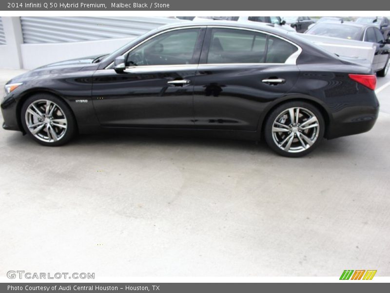 Malbec Black / Stone 2014 Infiniti Q 50 Hybrid Premium