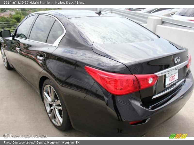Malbec Black / Stone 2014 Infiniti Q 50 Hybrid Premium