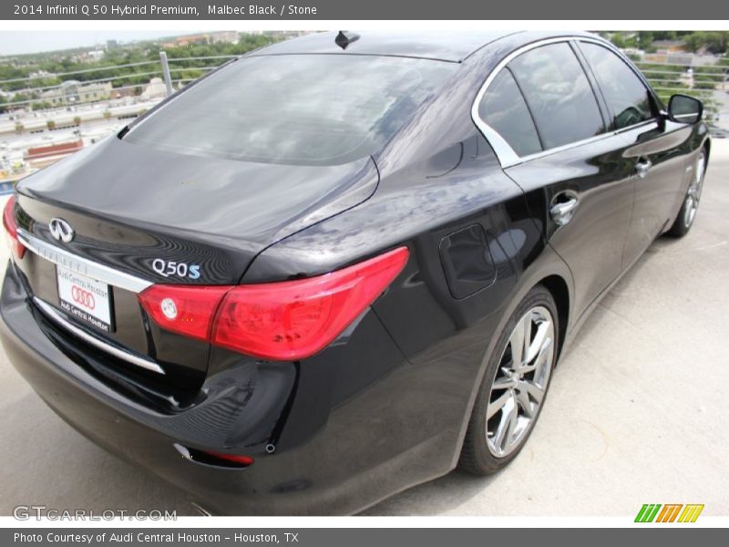 Malbec Black / Stone 2014 Infiniti Q 50 Hybrid Premium