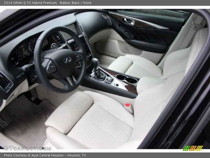 Stone Interior - 2014 Q 50 Hybrid Premium 