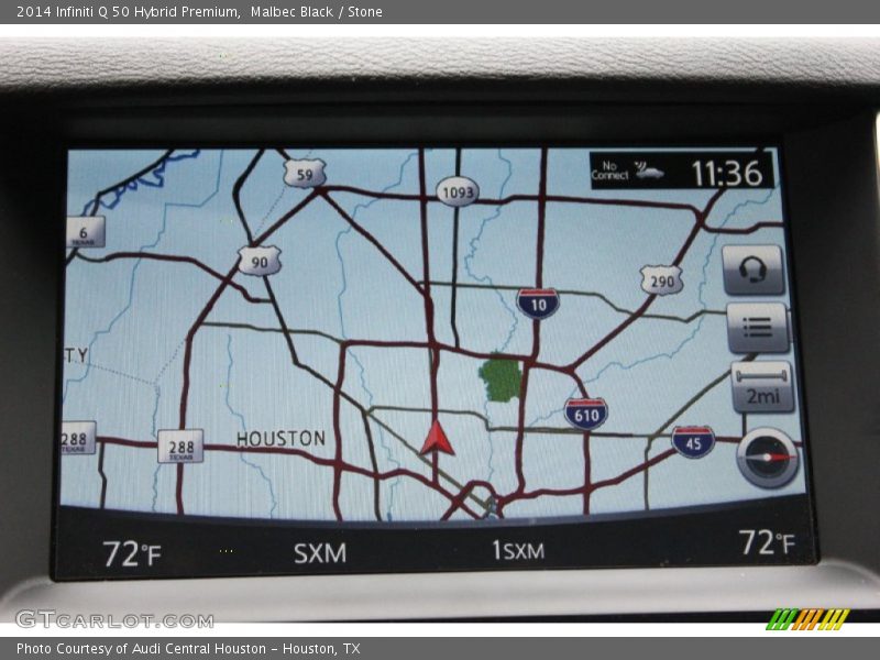 Navigation of 2014 Q 50 Hybrid Premium