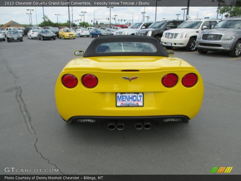Velocity Yellow Tintcoat / Ebony 2013 Chevrolet Corvette Grand Sport Convertible