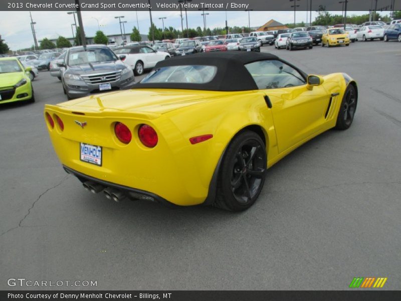 Velocity Yellow Tintcoat / Ebony 2013 Chevrolet Corvette Grand Sport Convertible