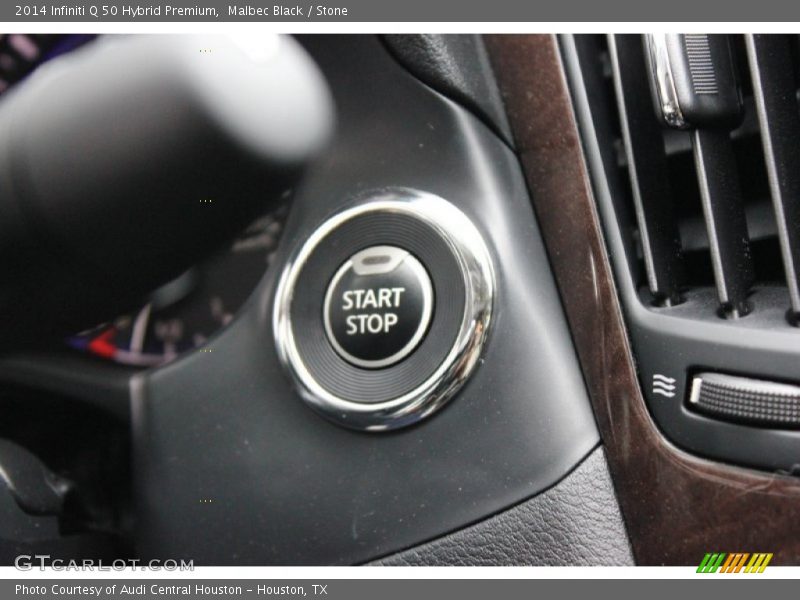 Malbec Black / Stone 2014 Infiniti Q 50 Hybrid Premium