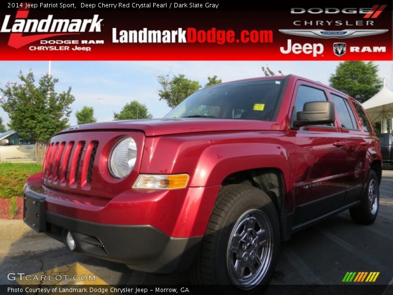 Deep Cherry Red Crystal Pearl / Dark Slate Gray 2014 Jeep Patriot Sport