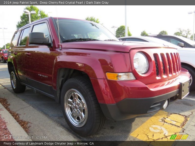 Deep Cherry Red Crystal Pearl / Dark Slate Gray 2014 Jeep Patriot Sport