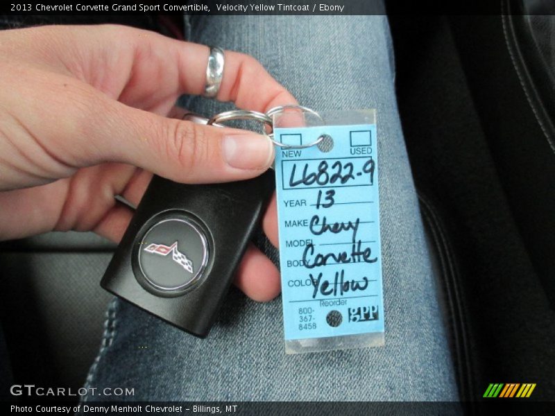 Velocity Yellow Tintcoat / Ebony 2013 Chevrolet Corvette Grand Sport Convertible