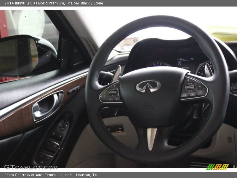 Malbec Black / Stone 2014 Infiniti Q 50 Hybrid Premium