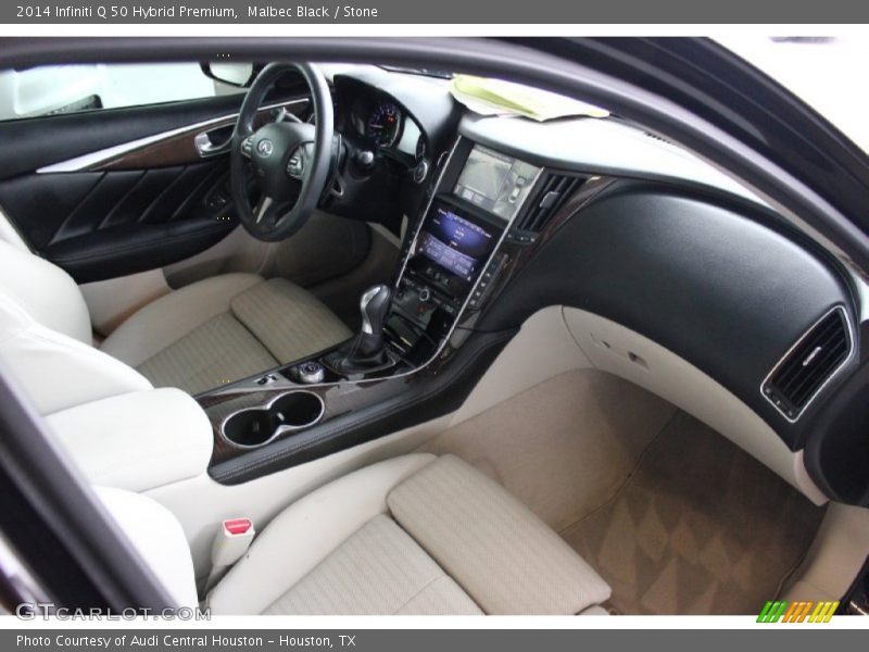 Malbec Black / Stone 2014 Infiniti Q 50 Hybrid Premium