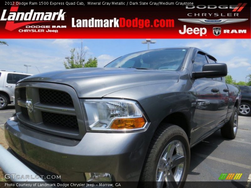 Mineral Gray Metallic / Dark Slate Gray/Medium Graystone 2012 Dodge Ram 1500 Express Quad Cab