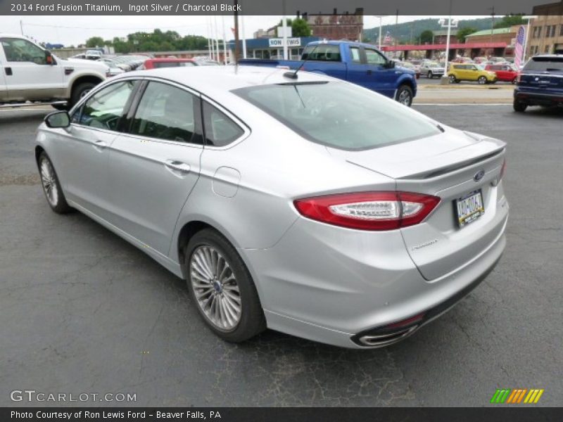 Ingot Silver / Charcoal Black 2014 Ford Fusion Titanium