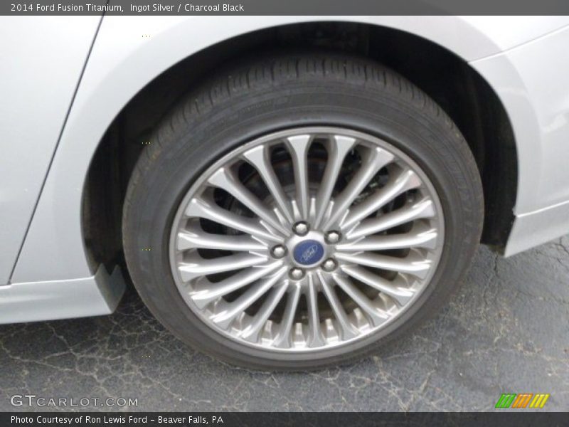 Ingot Silver / Charcoal Black 2014 Ford Fusion Titanium