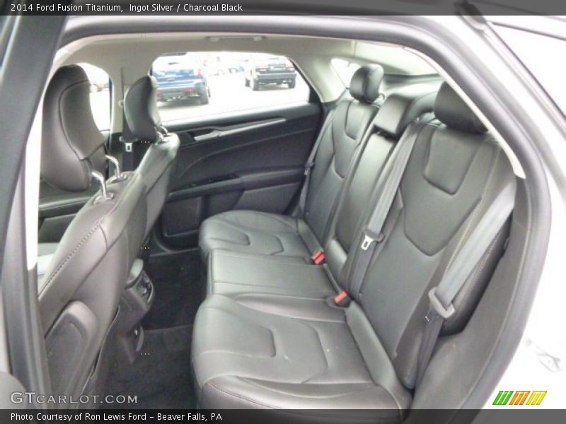 Ingot Silver / Charcoal Black 2014 Ford Fusion Titanium