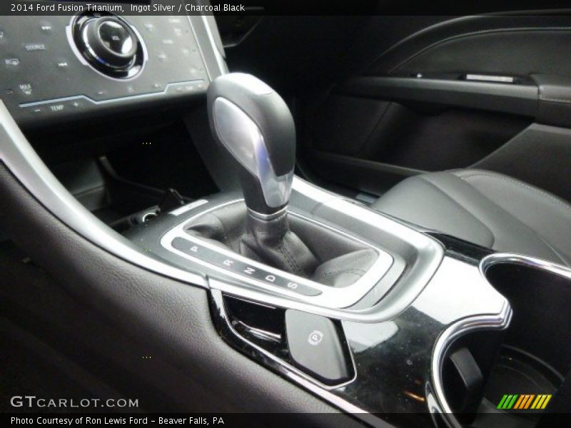 Ingot Silver / Charcoal Black 2014 Ford Fusion Titanium