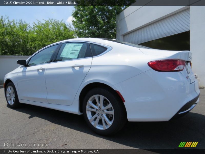 Bright White / Black 2015 Chrysler 200 Limited