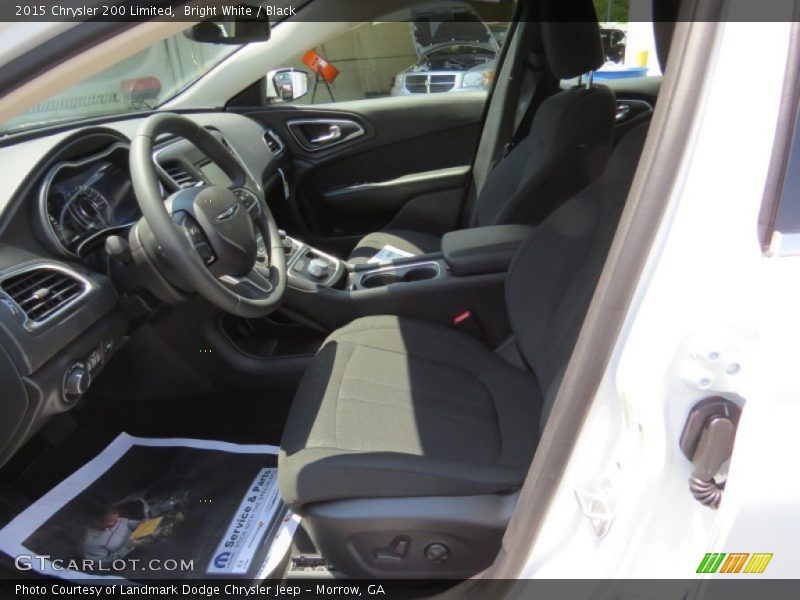 Bright White / Black 2015 Chrysler 200 Limited