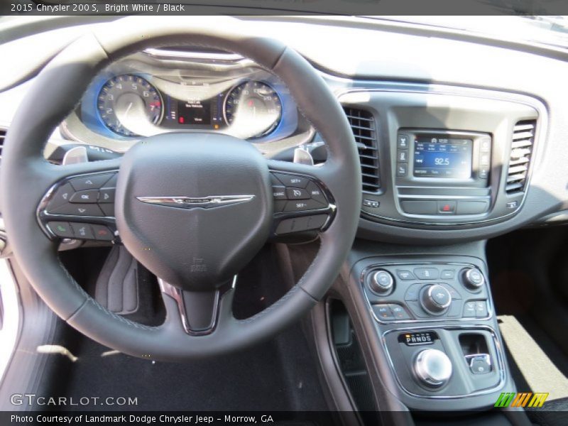 Bright White / Black 2015 Chrysler 200 S