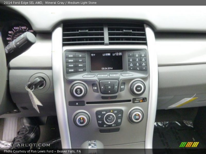 Mineral Gray / Medium Light Stone 2014 Ford Edge SEL AWD