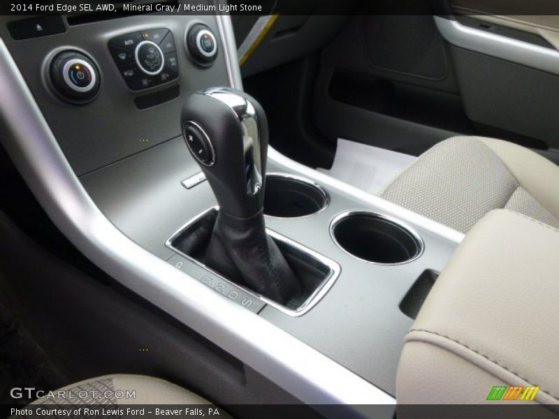 Mineral Gray / Medium Light Stone 2014 Ford Edge SEL AWD