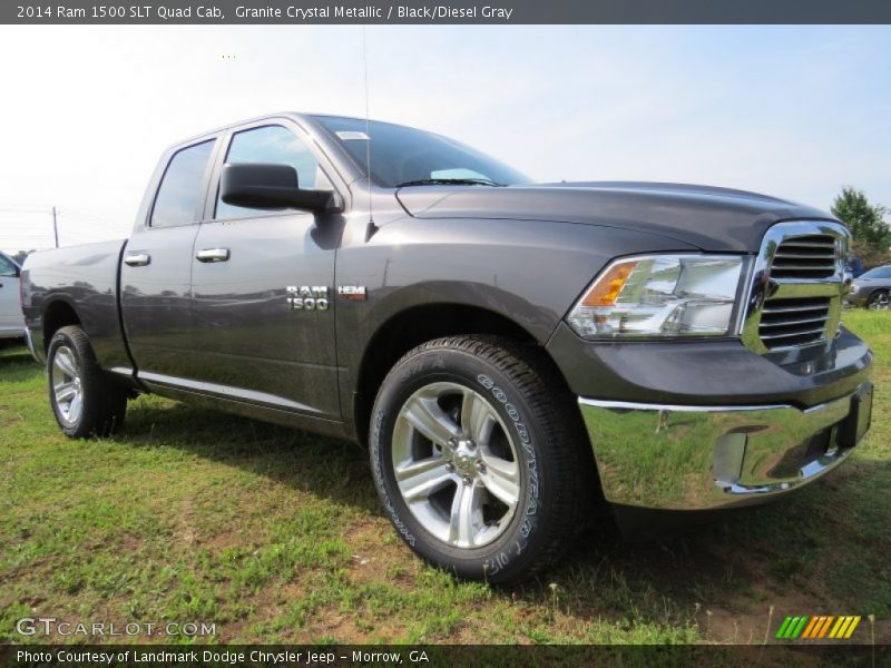 Granite Crystal Metallic / Black/Diesel Gray 2014 Ram 1500 SLT Quad Cab
