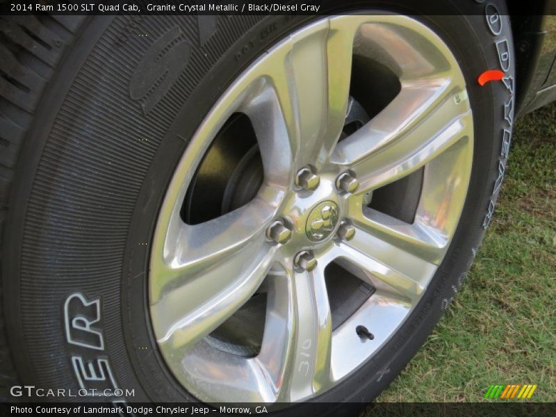Granite Crystal Metallic / Black/Diesel Gray 2014 Ram 1500 SLT Quad Cab