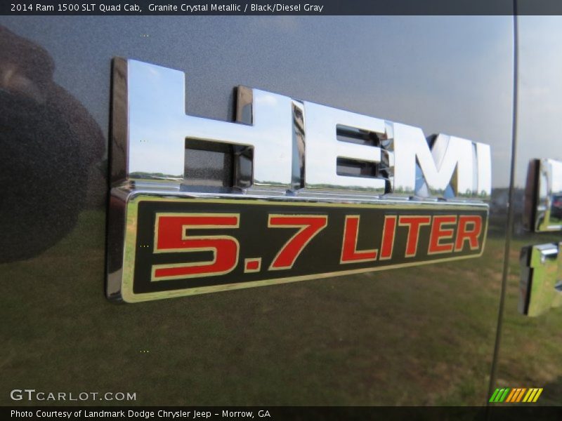 Granite Crystal Metallic / Black/Diesel Gray 2014 Ram 1500 SLT Quad Cab