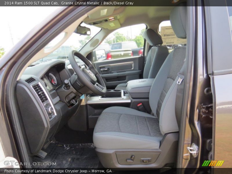 Granite Crystal Metallic / Black/Diesel Gray 2014 Ram 1500 SLT Quad Cab