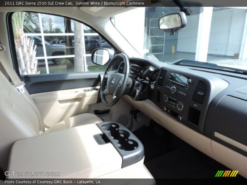 Summit White / Ebony/Light Cashmere 2011 GMC Sierra 1500 SLE Crew Cab