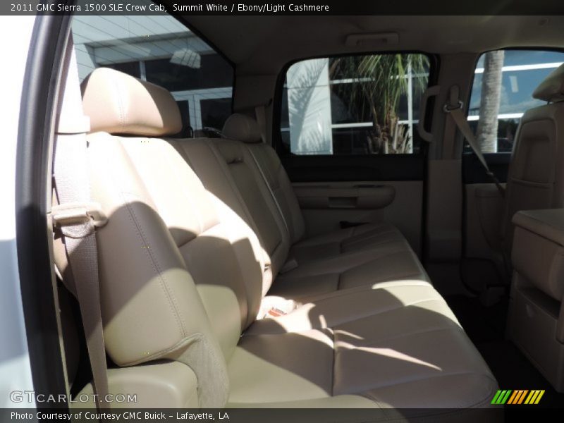 Summit White / Ebony/Light Cashmere 2011 GMC Sierra 1500 SLE Crew Cab