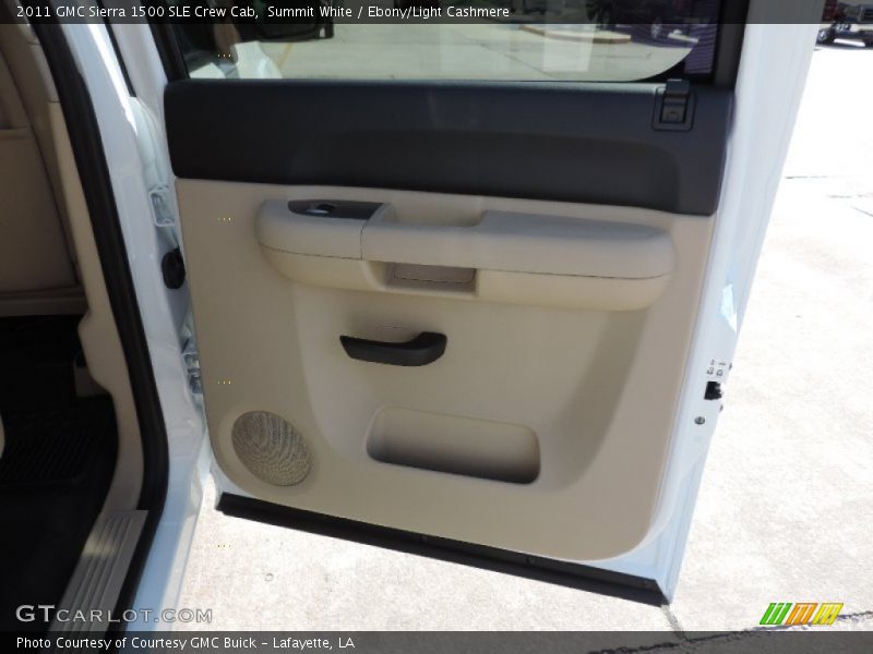 Summit White / Ebony/Light Cashmere 2011 GMC Sierra 1500 SLE Crew Cab